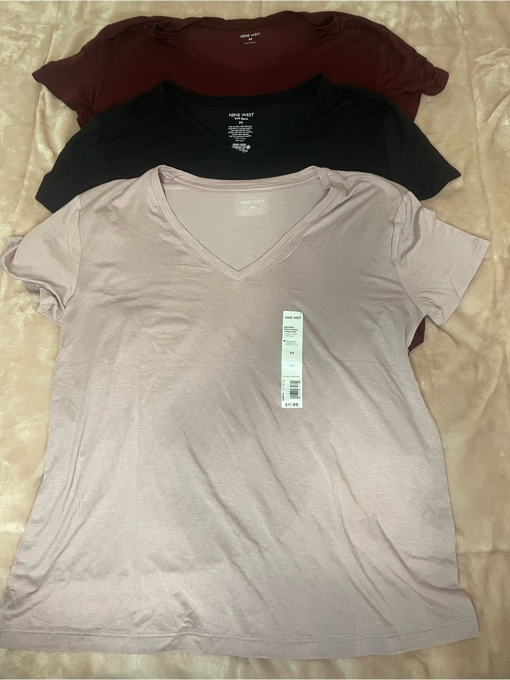 Nine West Short Sleeve Tee Bundle (six tees) - Various Colors - Picture 2 of 3